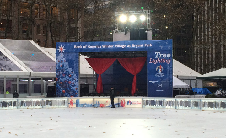 Trussing for Stage - BOA Bryant Park